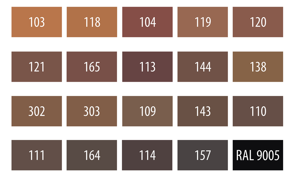Soft Wax, Dark Wood Tone Assortment 73B, 20 x 4 cm