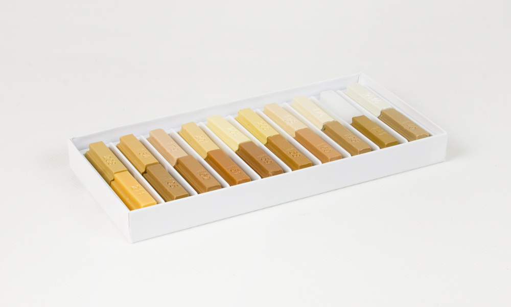 Soft Wax, Light Wood Tone Assortment 73A, 20 x 4 cm